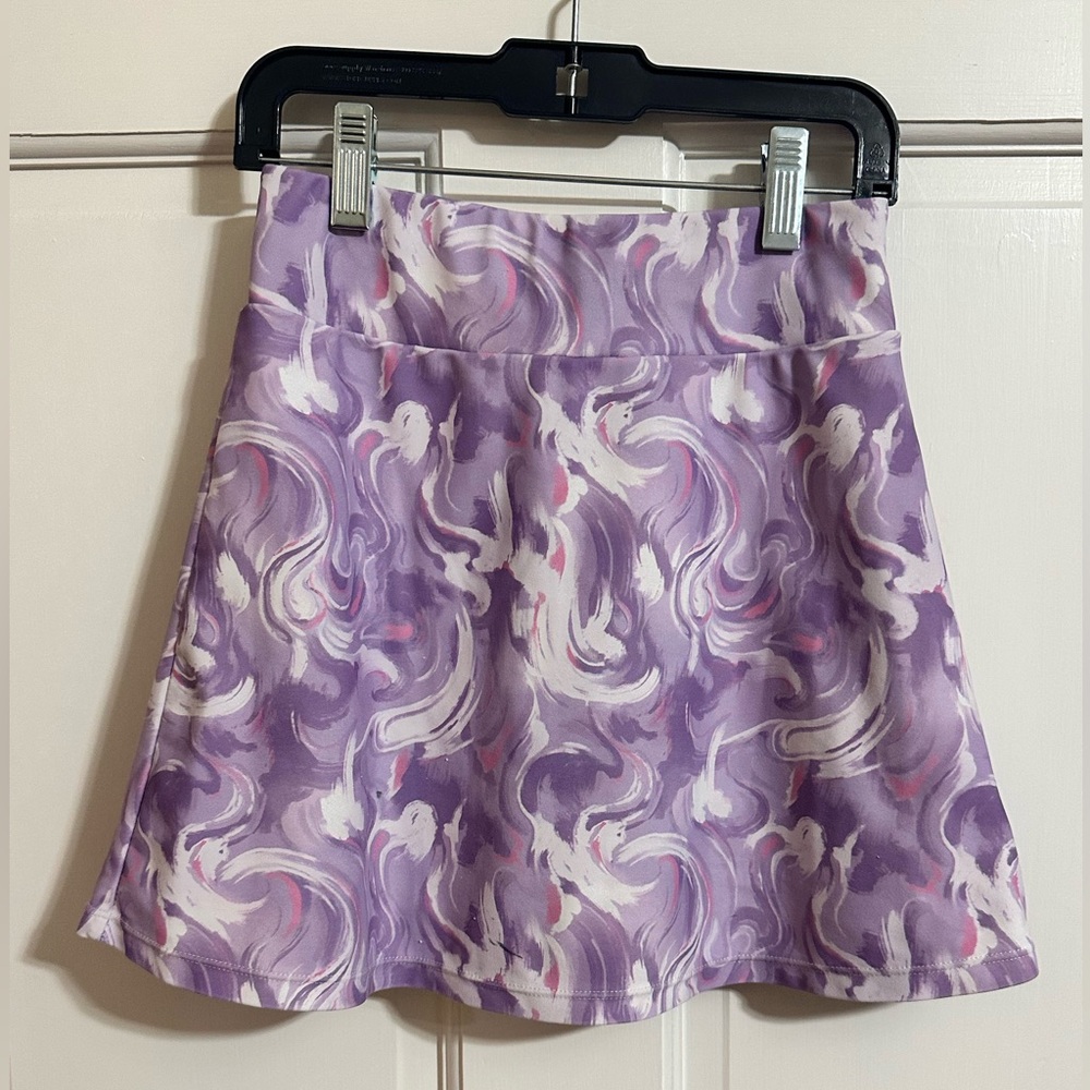 Girls' Lilac Swirl Skort - Kids Bottoms